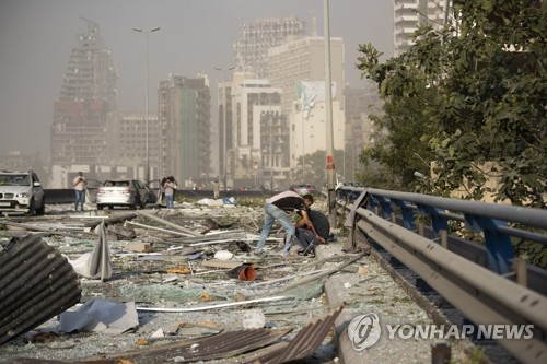 베이루트 폭발참사 사망자 100명 넘어…부상자 4천명