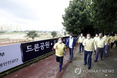 광주 북구 드론공원 폭우에 초토화…실기시험 화순 대체시설서(종합)