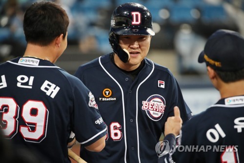 67분 중단된 대구경기…두산, '오재일 3점포'로 삼성 제압(종합)