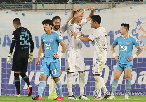 '무고사 결승골' 인천, 대구 1-0 격파…16경기 만에 '시즌 첫승'(종합)