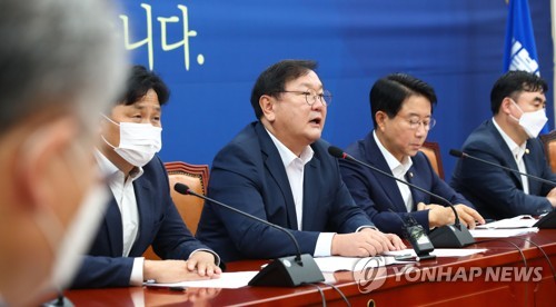 김태년, 통합당에 "광화문집회 방조…국민 앞에 사과하라"