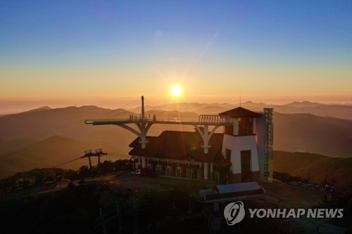 해발 1천458ｍ 발왕산 정상 스카이워크서 관광약자 초청 팸투어