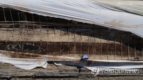 [르포] 시멘트 바닥에 이불 한장이 전부…코로나 탓에 이재민 이중고(종합)