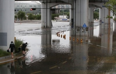 도로 꺼지고 반지하에 물 차고…서울 곳곳 집중호우 피해