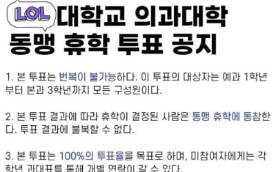 국시거부 불참 의대생 명단공개?…"이탈자 불이익줘야" 주장도