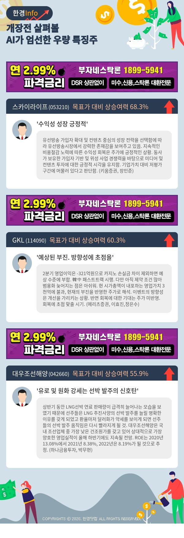 [포커스]개장전 살펴볼 AI가 엄선한 우량 특징주