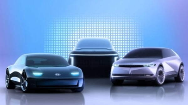 아이오닉 브랜드 제품 라인업 렌더링 이미지(왼쪽부터 아이오닉 6, 아이오닉 7, 아이오닉 5)/사진제공=현대자동차