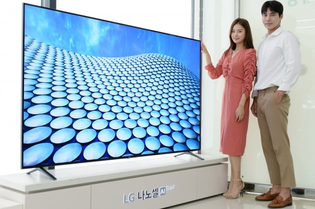 LG 전자 나노 세포 TV.  한경 DB