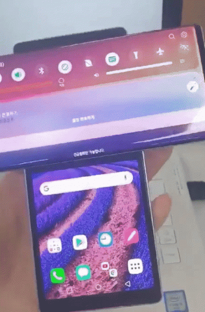  "가로회전폰 'LG 윙' 스크린 90도 회전"…또 유출됐다