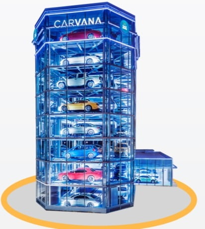 미국 온라인 중고차 매매회사 카바나의 자동차 자동판매기 이미지/ 자료: 카바나 홈페이지 
