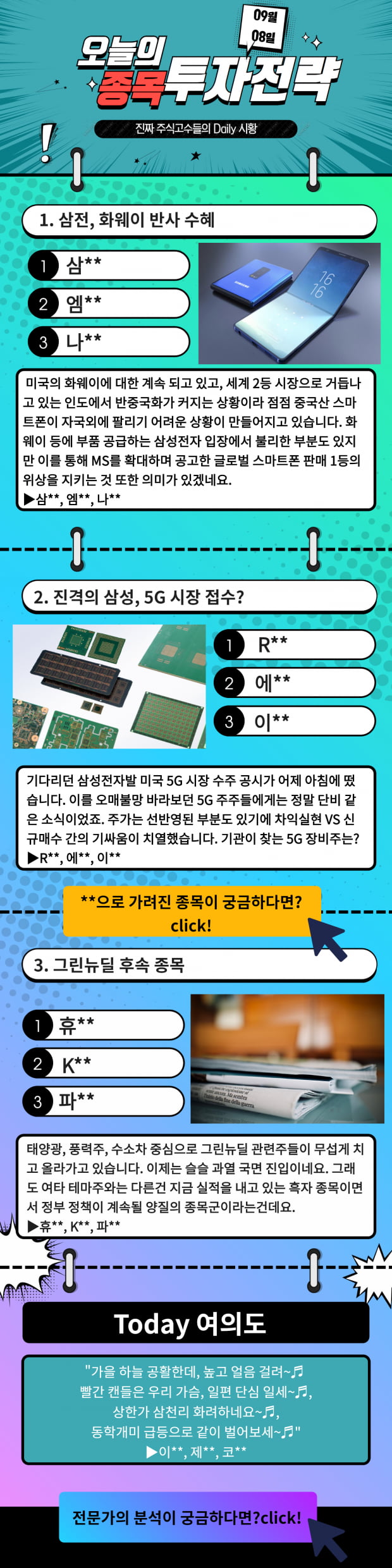 [오늘의 종목 투자전략] 진격의 삼성! 삼성에게 드디어 글로벌 기회가? Check!