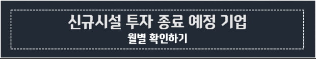 9월~10월 신규시설 투자 종료 기업, 안정적 수익률 기대 UP