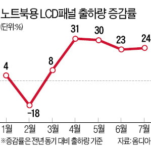 노트북의 부활…중소형 LCD도 웃었다