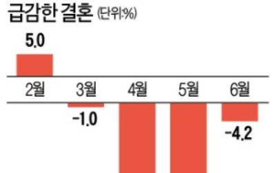 결혼 20년來 최저, 2분기에만 16% 급감…"내년 최악 출산절벽"