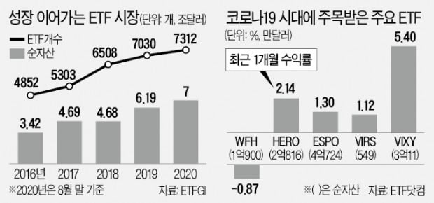 재택근무·게임·백신…요즘 뜨는 '테마 ETF'