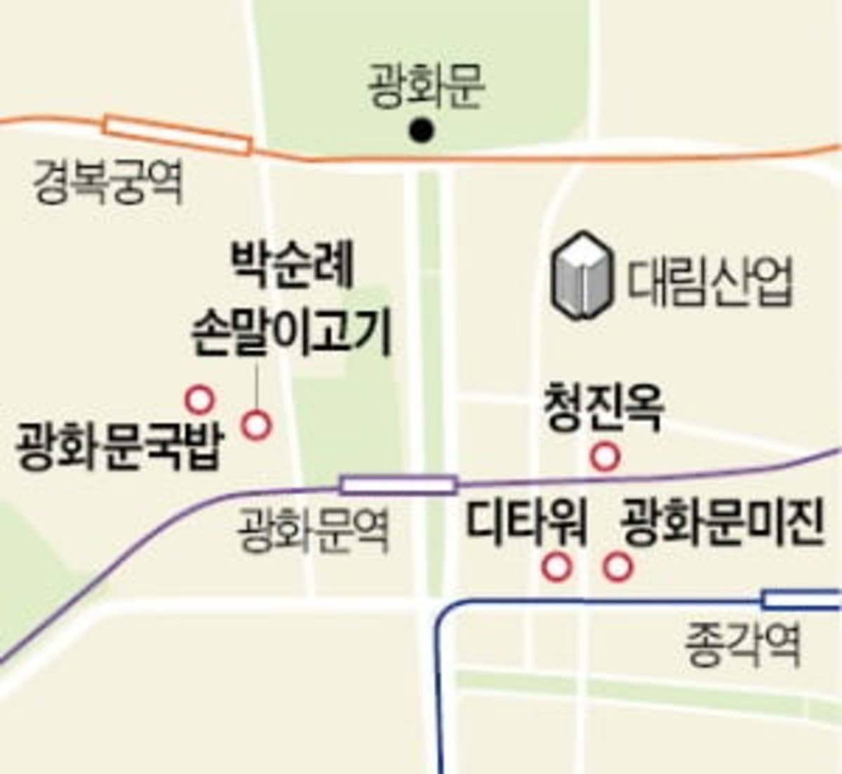 김상무 이부장 대림산업 직원이 추천하는 광화문 맛집 | 한국경제