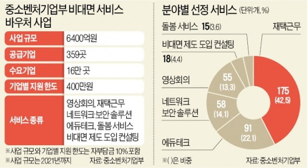 차정훈 창업벤처혁신실장이 21일 정부서울청사에서 ‘비대면 서비스 바우처 사업’ 공급기업 선정 관련 브리핑을 하고 있다.  뉴스1 