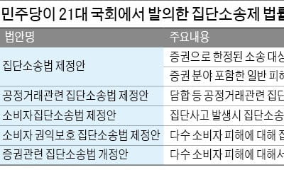 집단소송제 모든 분야로 확대하겠다는 與