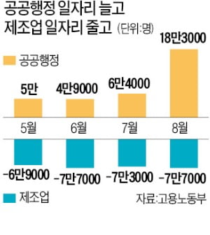 고용지표 4개월째 호전?…공공일자리에 가려진 '착시'