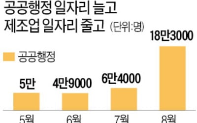 고용지표 4개월째 호전?…공공일자리에 가려진 '착시'