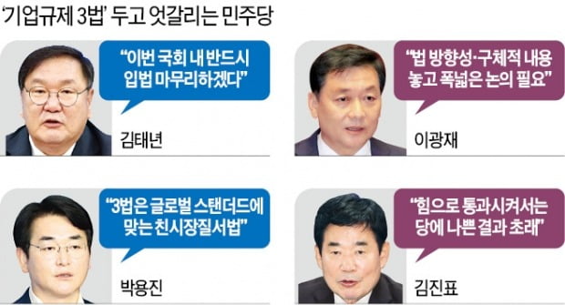 與서도 '기업규제 3법' 신중론