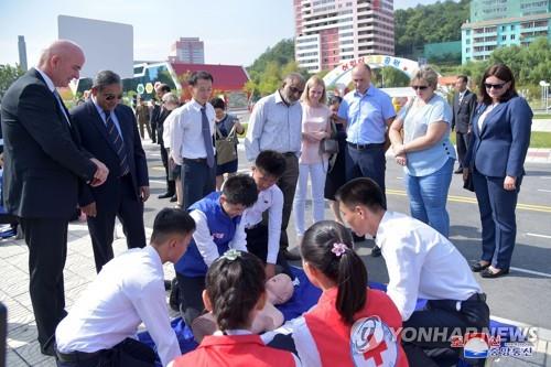 북한, 코로나 우려에 '구급처치의 날' 행사 비대면으로 개최