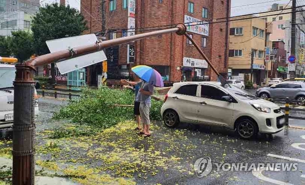 태풍 `하이선`에 실종 2명…월성원전 2·3호기 터빈발전기 자동정지