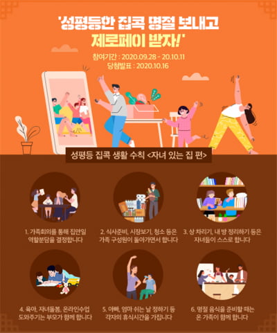 "가사·육아 함께" 서울시, 집콕명절 시민참여 캠페인 운영