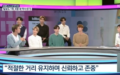 '뉴스9' 방탄소년단, 마스크 입장→희망찬 파이팅 "다음 목표는 그래미!" [종합]