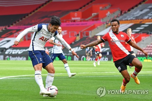 손흥민, 3경기 만에 시즌 첫 골 폭발…사우샘프턴전 1-1 동점골