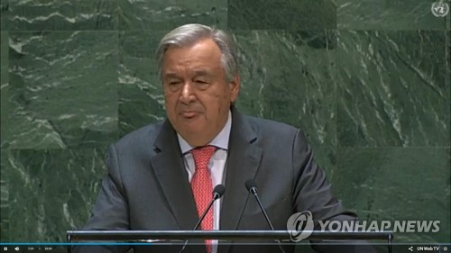 유엔 사무총장, 북한에 대화재개 촉구…"외교가 유일한 해법"