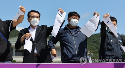 아시아나 기내식 운반업체 노조 "폐업·전원해고 철회하라"(종합)