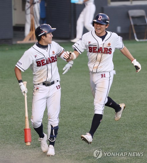 '5연승' kt 첫 단독 3위…두산, 박세혁 끝내기로 5위 복귀(종합2보)