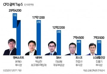 [한경 CFO Insight] 시총 30위 상장사 CFO 연봉왕은 윤재수 엔씨소프트 부사장