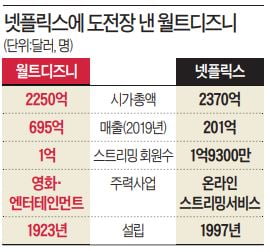 OTT 앞세운 디즈니, 넷플릭스와 정면승부