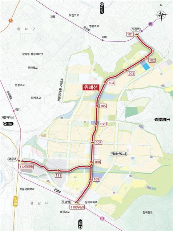 마천역~복정역 잇는 위례신도시 트램, 2024년 개통된다