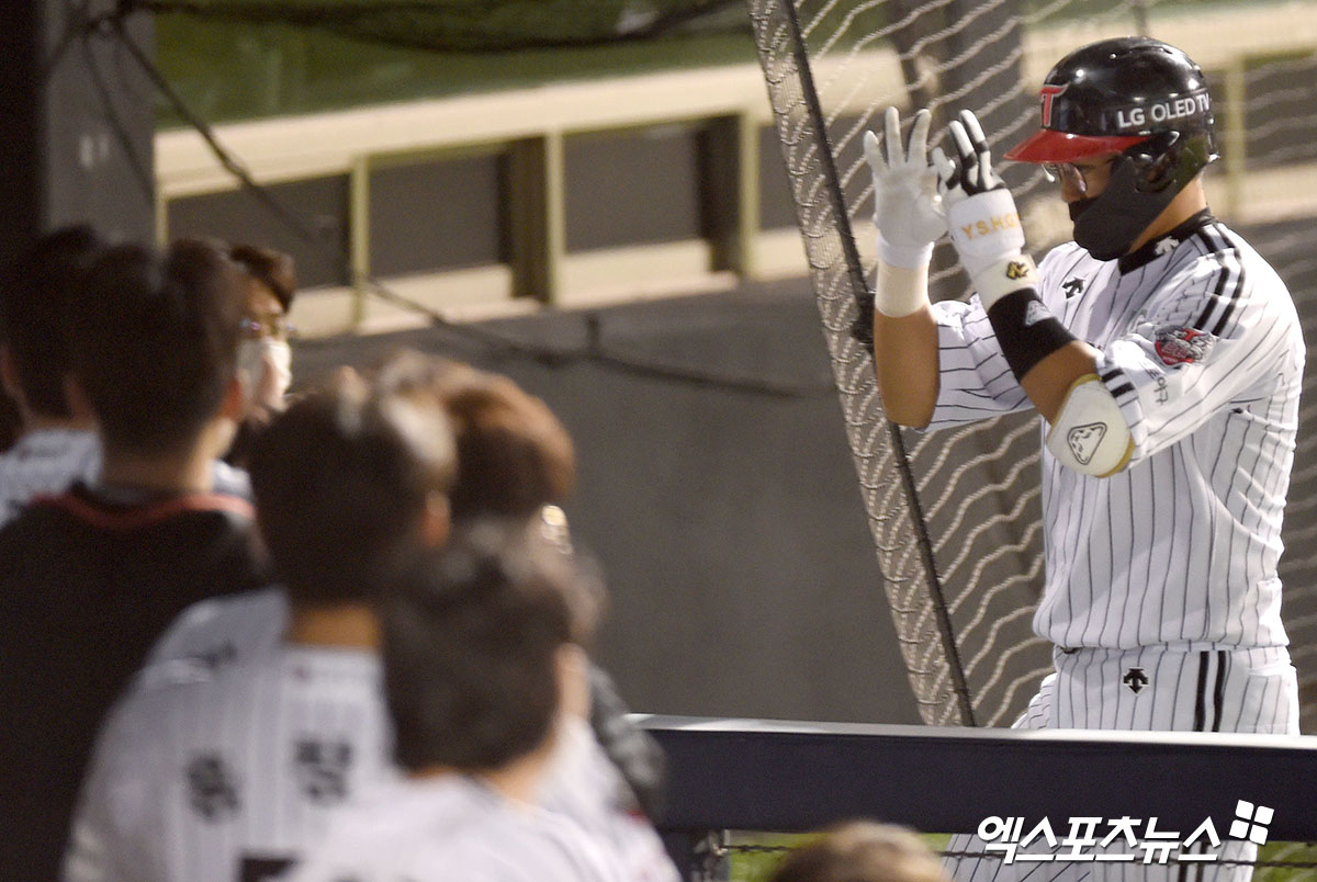 Bang bang!  Chae Eun-sung, who led LG to second place, 3 consecutive hitting home runs [엑's 스토리]