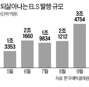 '중위험 중수익' ELS에 다시 뭉칫돈