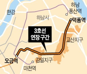 하남 교산, 경전철 대신 '3호선 연장' 추진