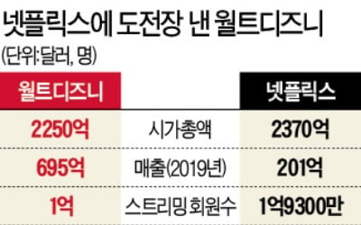 OTT 앞세운 디즈니, 넷플릭스와 정면승부