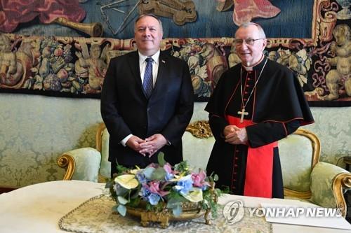 교황청 "폼페이오와 회담…중국 이슈에 각자 입장 표명"