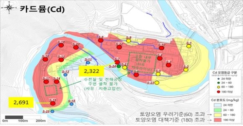 영풍석포제련소 부지 지하수 중금속오염 확인…최대 25만배 초과