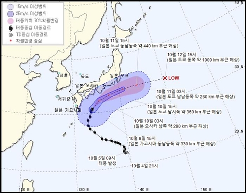 태풍 '찬홈' 간접영향…내일 강원 영동·경북 동해안 비