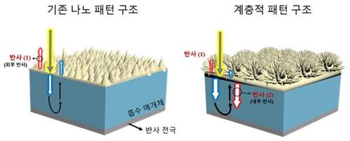 나방 눈 구조 본떠 태양전지 효율 1.5배 높였다