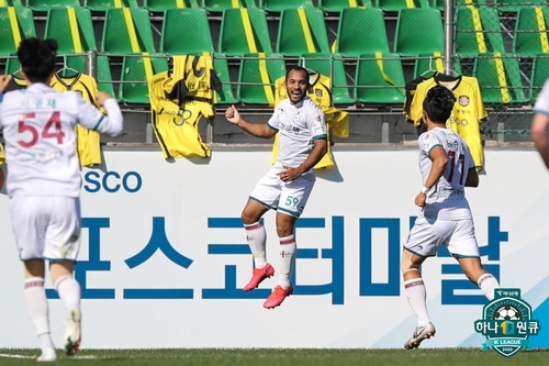 '에디뉴 멀티골' 대전, 전남 2-1 꺾고 3위 상승…준PO 파란불