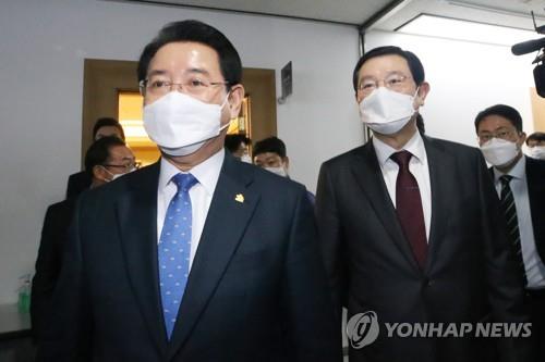 이용섭·김영록 회동 불발…통합 논의 시기·청사 위치 이견