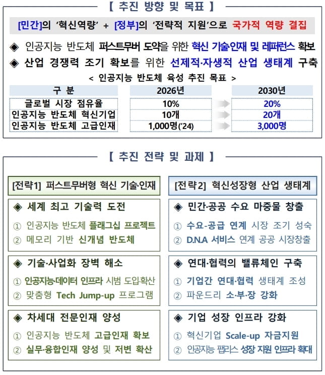 인공지능 반도체 제2의 D램으로 키운다