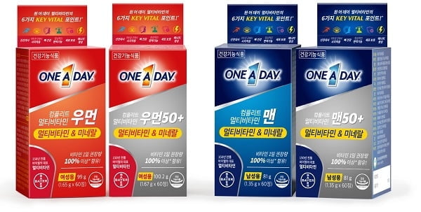 바이엘코리아, 미국 판매 1위 멀티비타민 ‘원어데이(ONE A DAY)’ 국내 공식 출시