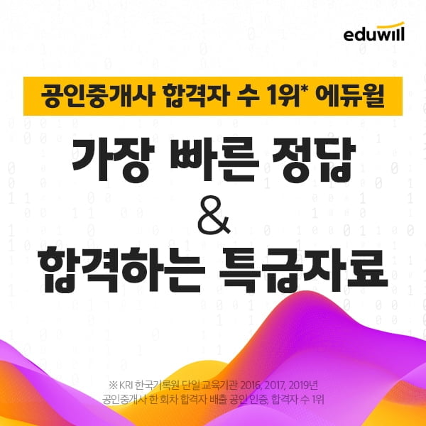 2020년 시험 대비, 에듀윌 공인중개사 `풀서비스` 공개