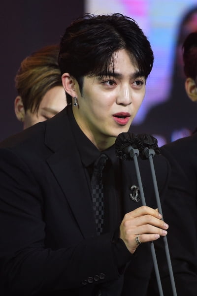 [TEN 포토] '2020 대중문화예술상' 세븐틴 에스쿱스, '멋진 수상소감'